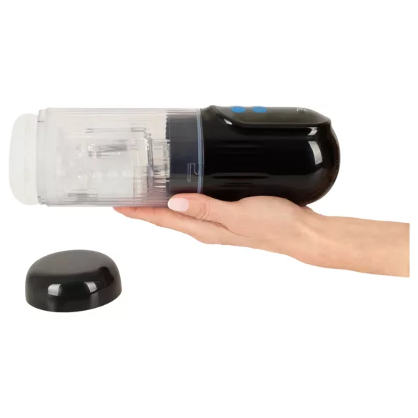 WYNE 12 - masturbateur rechargeable à succion, rotation et vibration (noir)