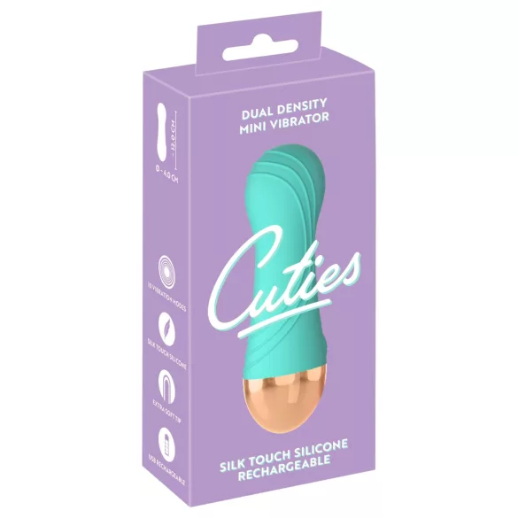 Cuties - mini vibromasseur vert, étanche et rechargeable