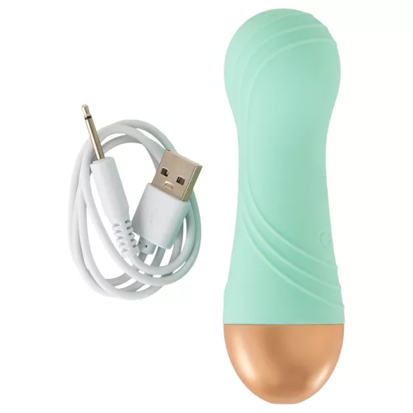 Cuties - mini vibromasseur vert, étanche et rechargeable