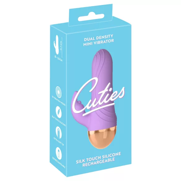 Cuties - mini vibromasseur clitoridien à bras, rechargeable et étanche (violet)