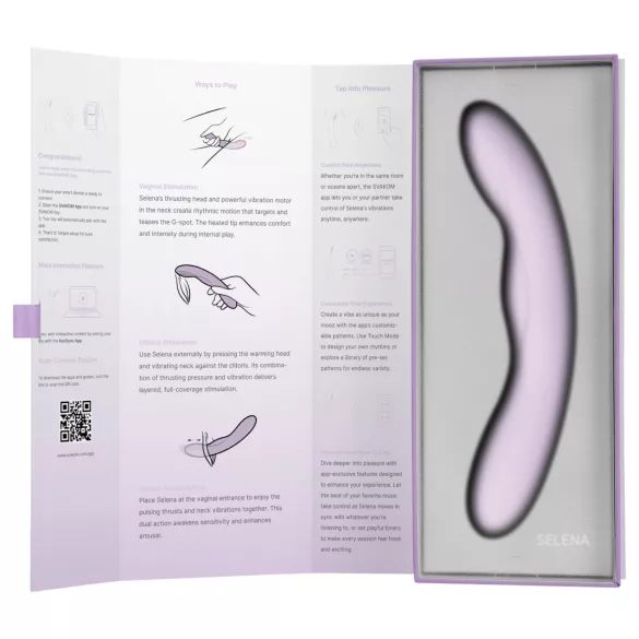 Svakom Selena - vibromasseur point G à poussée avec chauffage (violet)