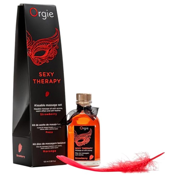 Orgie Sexy Therapy - coffret d'huiles de massage - fraise