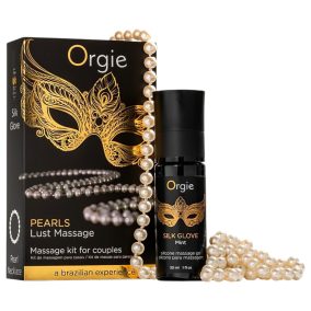   Orgie Pearls Lust - collier de perles et gel de massage (30ml)