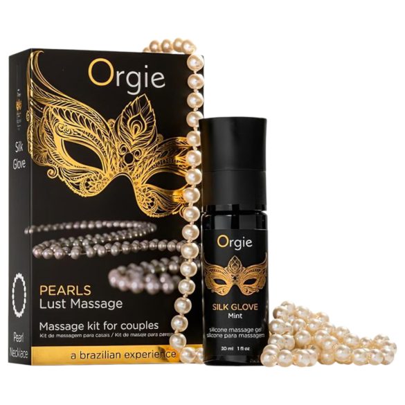 Orgie Pearls Lust - Collier de perles et gel de massage (30 ml)