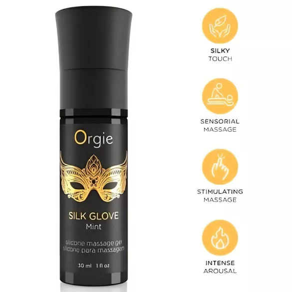 Orgie - Collier de perles érotiques avec gel de massage 30ml