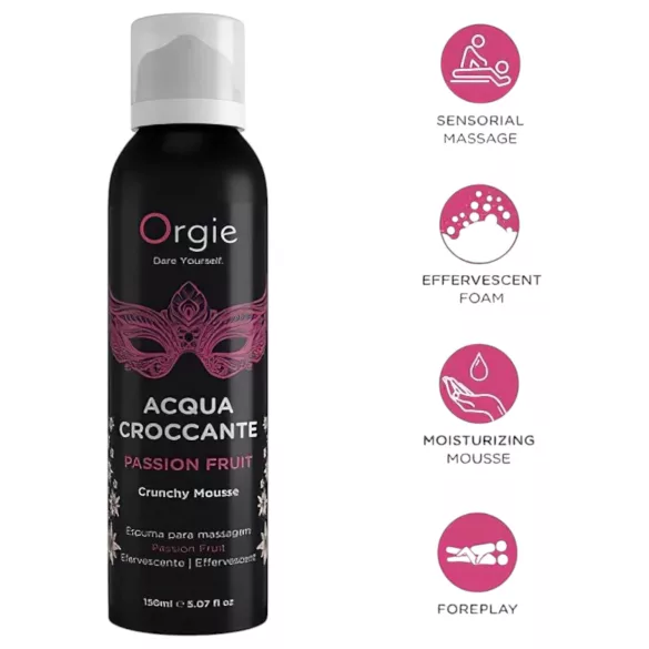 Orgie - mousse de massage stimulante - fruit de la passion - 150ml