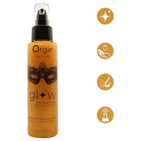 Orgie Glow - huile corporelle scintillante - 110ml