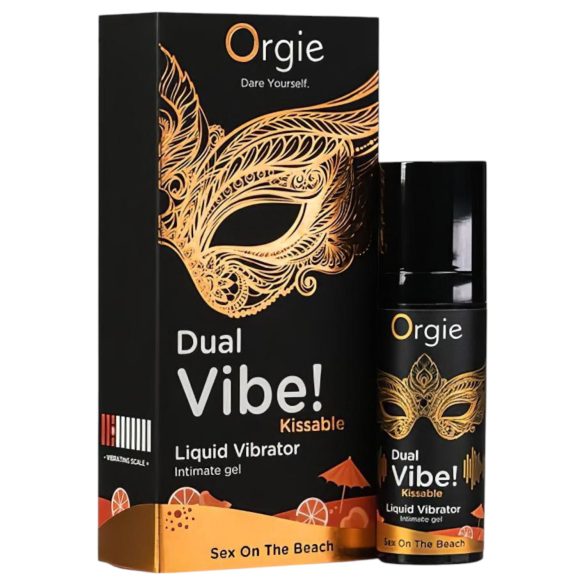 Orgie Dual Vibe - vibromasseur liquide unisexe - Sex on the Beach (15ml)