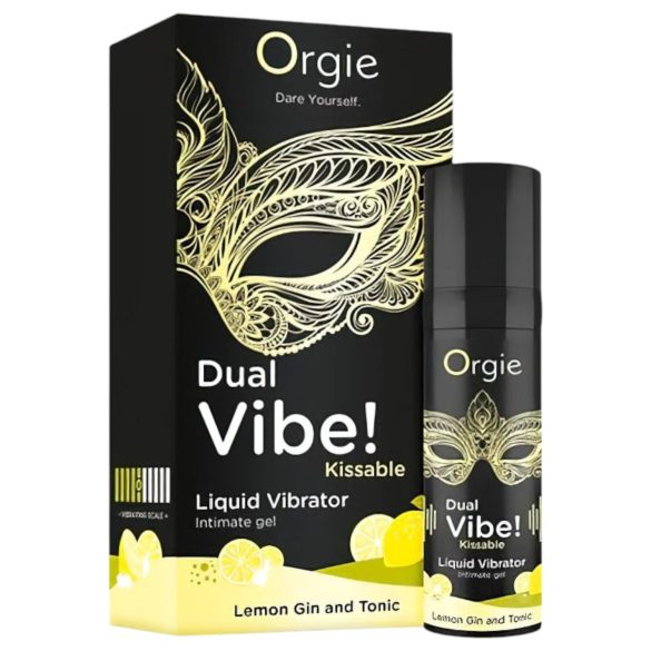 Orgie Dual Vibe - Vibromasseur liquide unisexe - Gin Tonic (15ml)