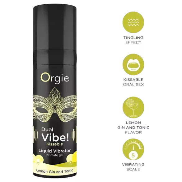 Orgie - gel vibrant unisexe - effet vibration - Gin Tonic 15ml