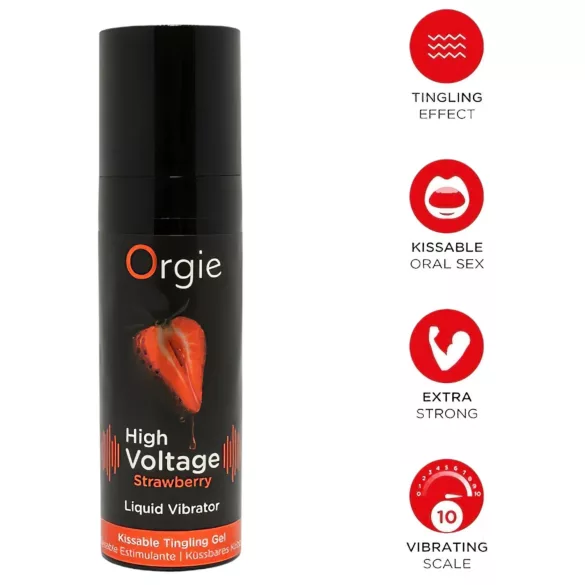 Orgie - gel vibrant effet vibration - fraise - 15ml