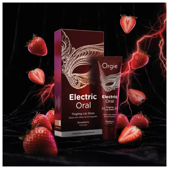 Orgie Electric Oral - gloss pour lèvres effet picotement - fraise (10 ml)