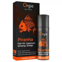   Orgie Piranha Power Cream - Crème stimulante pour renforcer la puissance sexuelle masculine (15 ml)