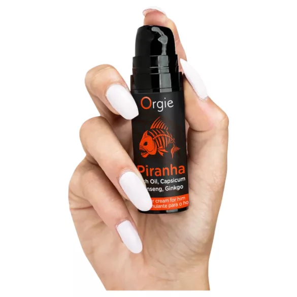 Crème stimulante Orgie Piranha Power Cream pour hommes (15 ml)