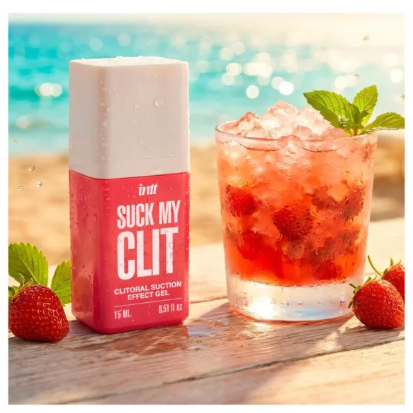 Intt Suck My Clit - gel stimulant clitoridien pour femmes - fraise (15 ml)