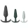 Amaysin - lot de plugs anaux en silicone (noir et vert) - 3 pcs