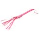 Fouet en simili cuir rose - 42 cm