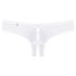 Obsessive Alabastra - String ouvert féminin à fleurs et nœud - Blanc - L/XL
