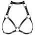 Obsessive A740 - Harnais de corps avec collier (noir) - Taille S-L