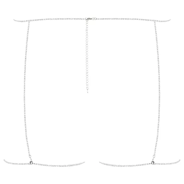 Obsessive Bijou 905 - harnais corps bijou (argenté) - S-L