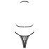 Obsessive Xenita - Ensemble de soutien-gorge transparent à motifs (gris)