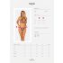 Obsessive Xenita - Ensemble de soutien-gorge transparent à motifs (gris)