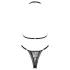 Obsessive Xenita - ensemble soutien-gorge motif translucide (gris) - L/XL