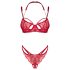 Ensemble Soutien-Gorge Dentelle Matildea Obsessive (rouge)