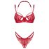 Ensemble Soutien-Gorge Dentelle Matildea Obsessive (rouge)