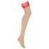 Obsessive Matildea - bas autofixants en dentelle (rouge)
