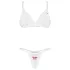 Obsessive Weddya Bride - ensemble de mariée deux pièces (blanc)