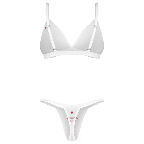 Obsessive Weddya Bride - ensemble de mariée deux pièces (blanc)