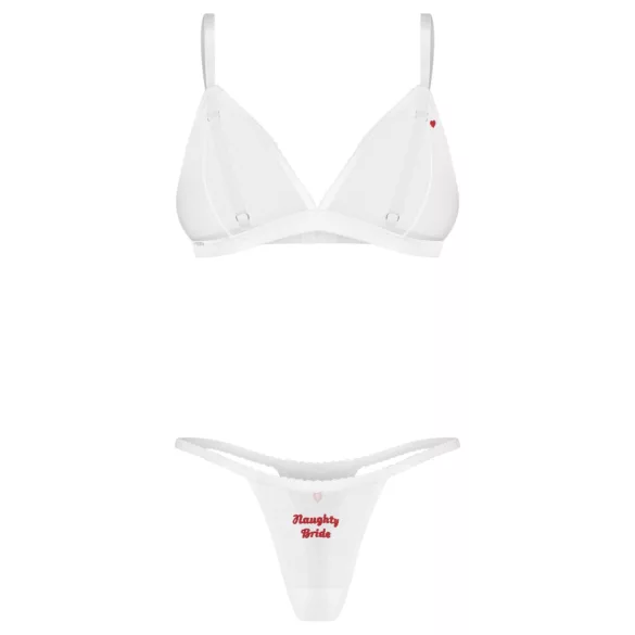 Obsessive Weddya Bride - ensemble de mariée deux pièces (blanc) - L/XL