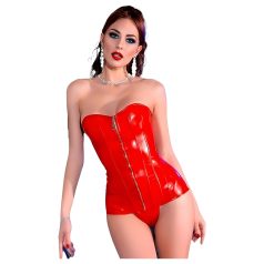 Chilirose CR 4491 - Corset zippé (rouge)