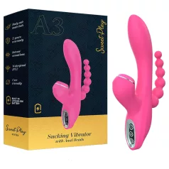   Erospace Sweet Play - Vibromasseur point G avec sonde anale et fonction de succion (rose)