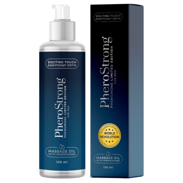 PheroStrong Édition Limitée - Huile de massage pour hommes (100 ml)