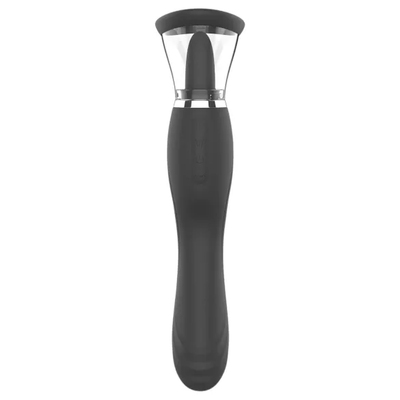 Erospace Sweet Play - stimulateur clitoridien 2-en-1 avec langue vibrante et aspiration (noir)