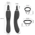 Erospace Sweet Play - stimulateur clitoridien 2-en-1 avec langue vibrante et aspiration (noir)