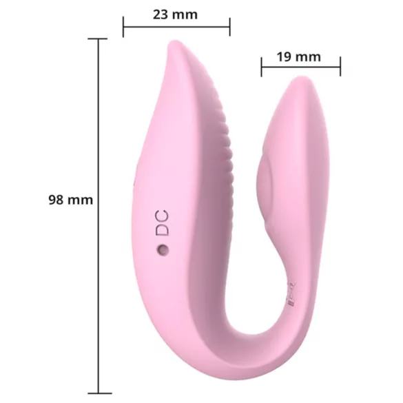 Sweet Play - Vibromasseur pour couple contrôlé par application (rose)
