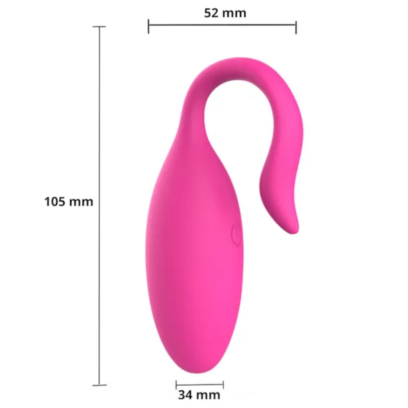 Sweet Play - œuf vibrant connecté - silicone rose
