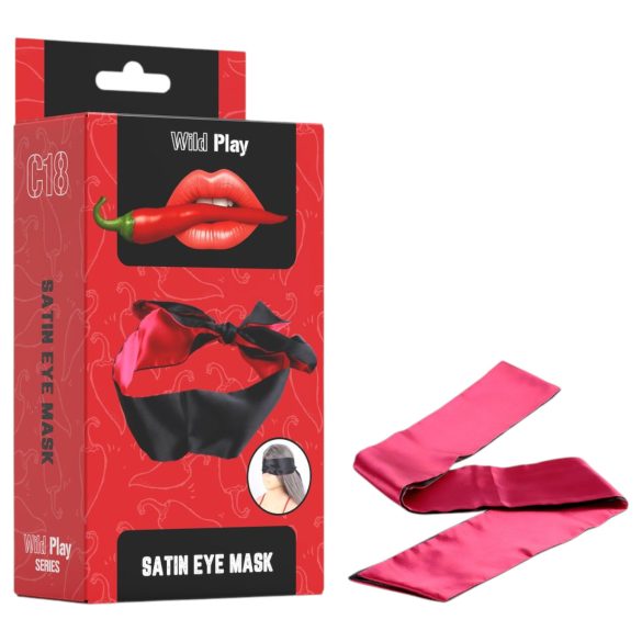 Wild Play - masque en satin (noir)
