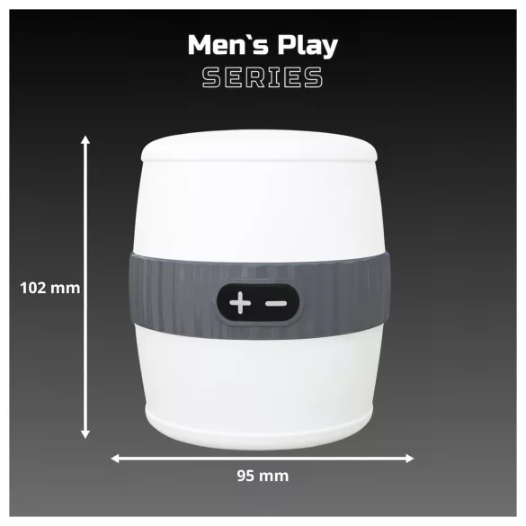 Erospace Men's Play - masturbateur vibrant discret pour hommes (blanc)