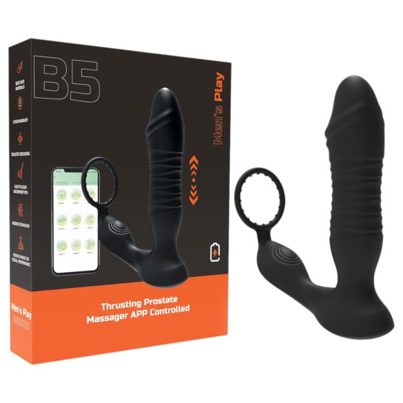 Men's Play - vibromasseur anal intelligent (noir)