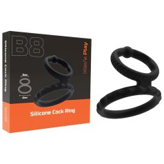 Men's Play - anneau pénis et testicules (noir)