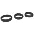 Men's Play - ensemble de larges anneaux pénis noirs pour homme (x3)