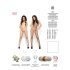 Passion BS001 - Combinaison résille large (blanc) - S-L