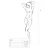 Passion BS031 - combinaison ouverte blanche (S-L)