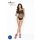 Passion BS035 - Body en résille ouvert avec bretelles (noir) - S-L