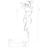 Passion BS035 - body résille ouvert à bretelles - blanc - S-L