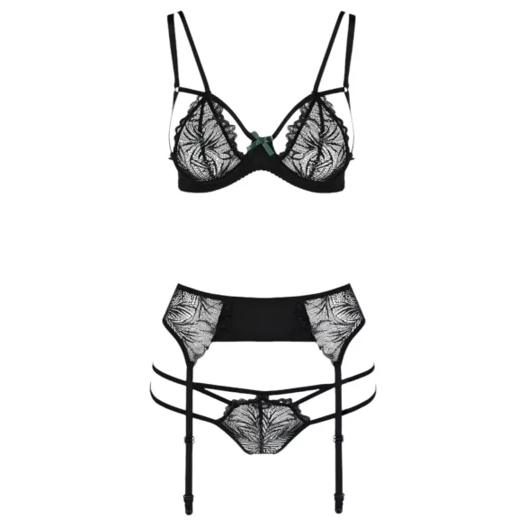 Passion Floris - ensemble lingerie - noir - L/XL